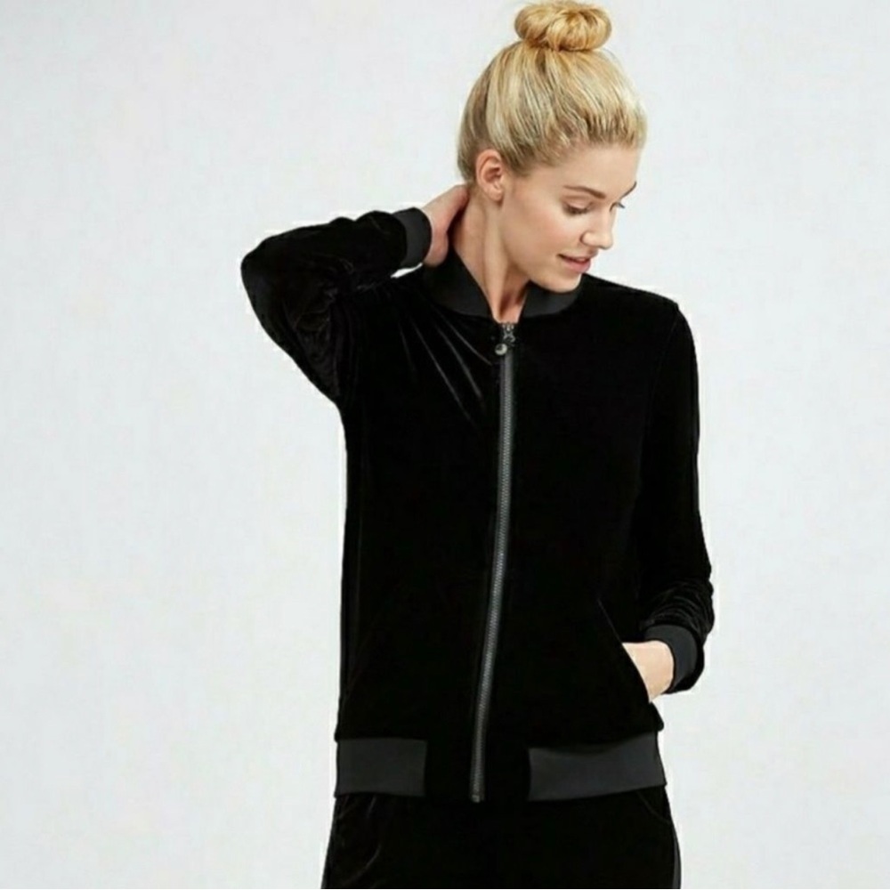 PRISMSPORT EUC BLACK BANDIER BOMBER JACKET SIZE XS